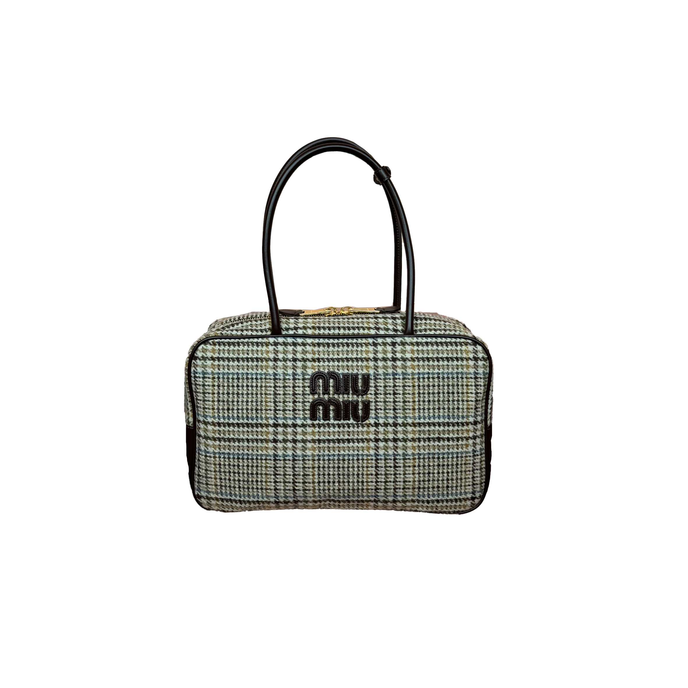 MIU MIU HOUNDSTOOTH BRIEFCASE 5BB163 (34*20*10cm)